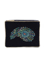 My Doris - Peacock Feather - Navy Small Pouch