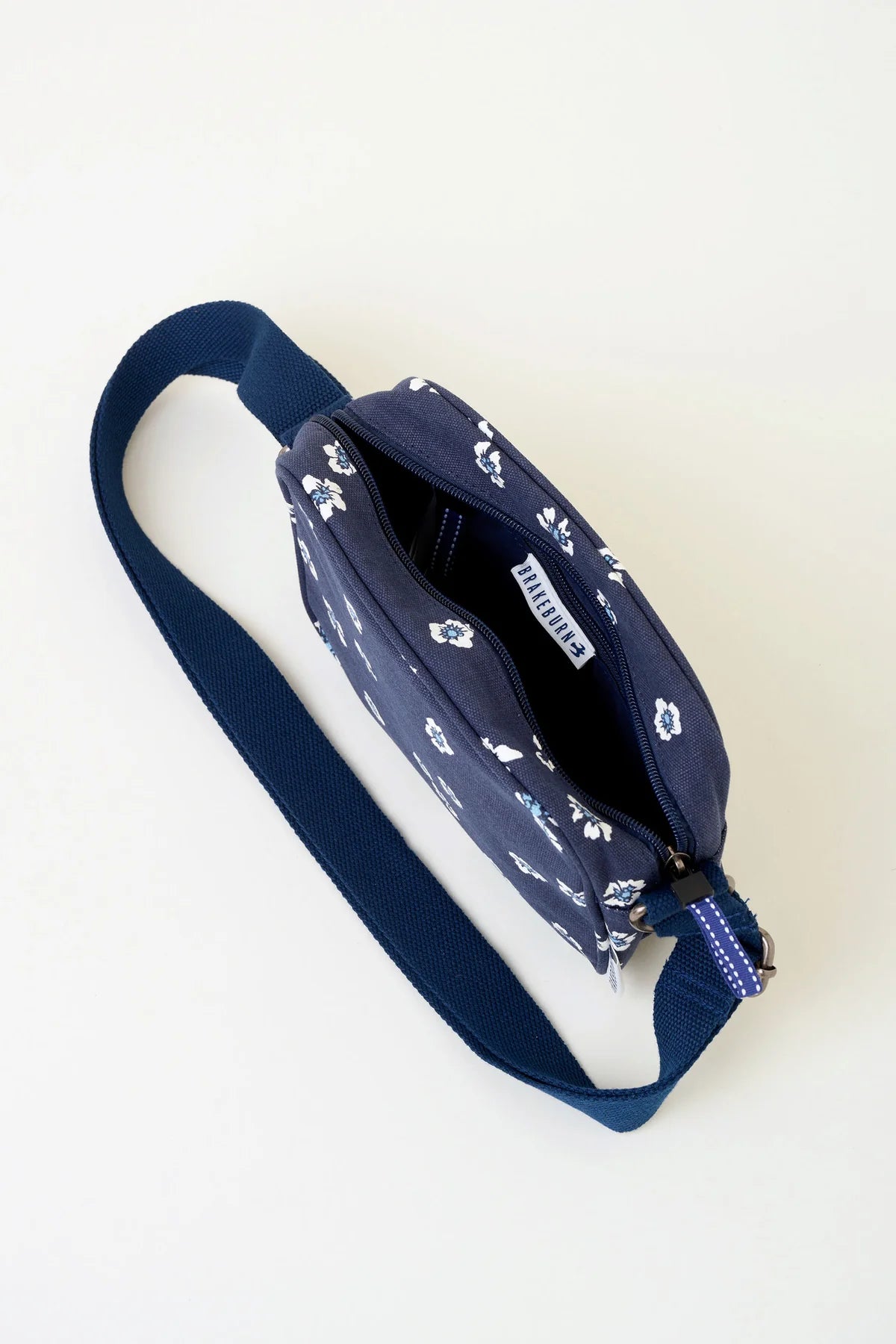 Brakeburn Polka Flora Medium Crossbody Bag - Navy Blue
