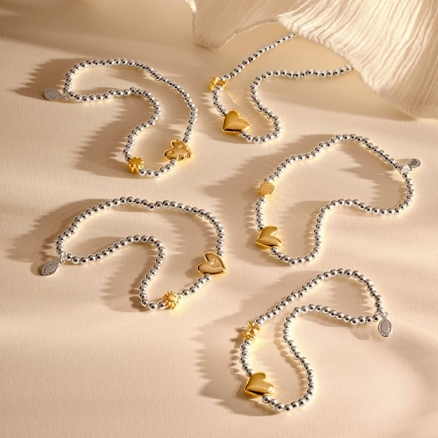 Joma Jewellery - A Little September Birthday Girl - Birth Month - Silver &amp; Gold Plated Bracelet