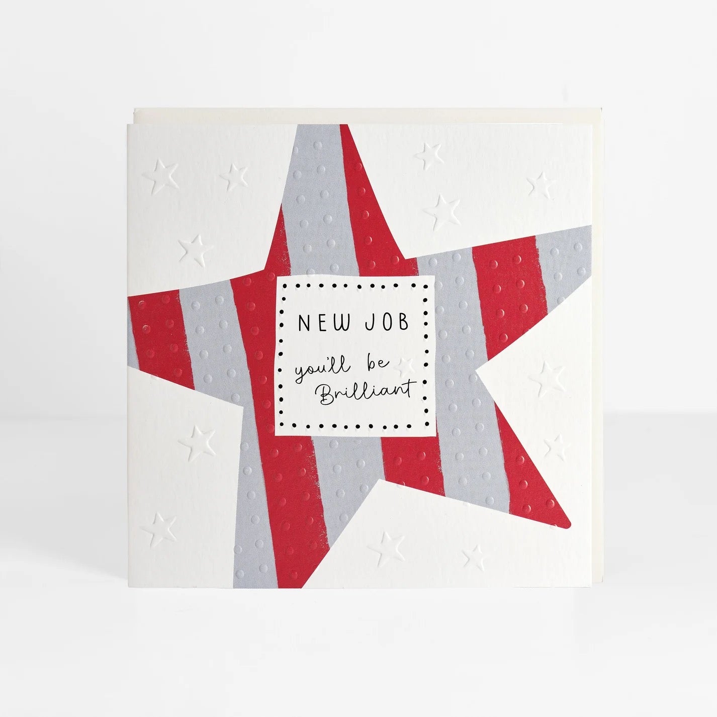 New Job - Stripy Star - Card- Belly Button