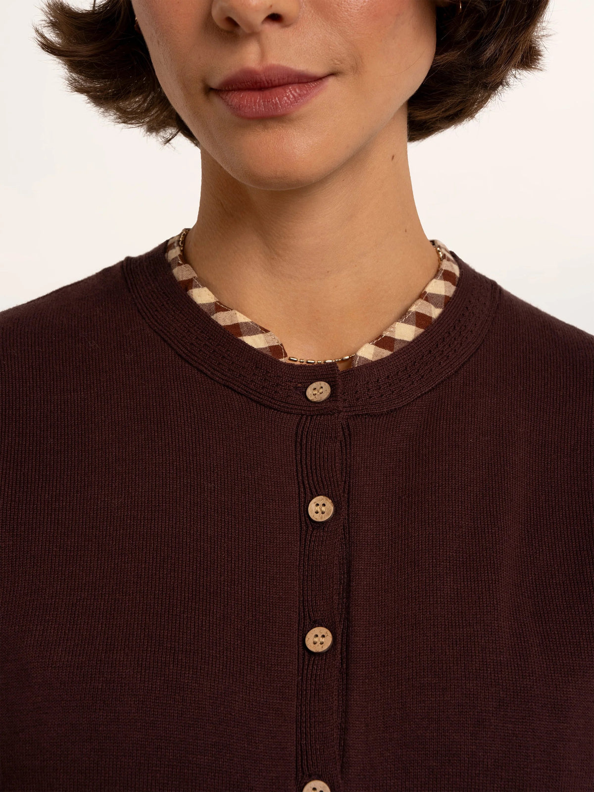 Brakeburn - Mia - Knitted Cardigan - Burgundy