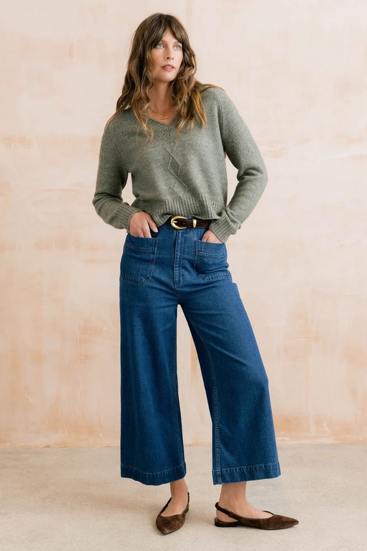 Wickridge - Cable Knit Jumper - Sage Green - Lily &amp; Me
