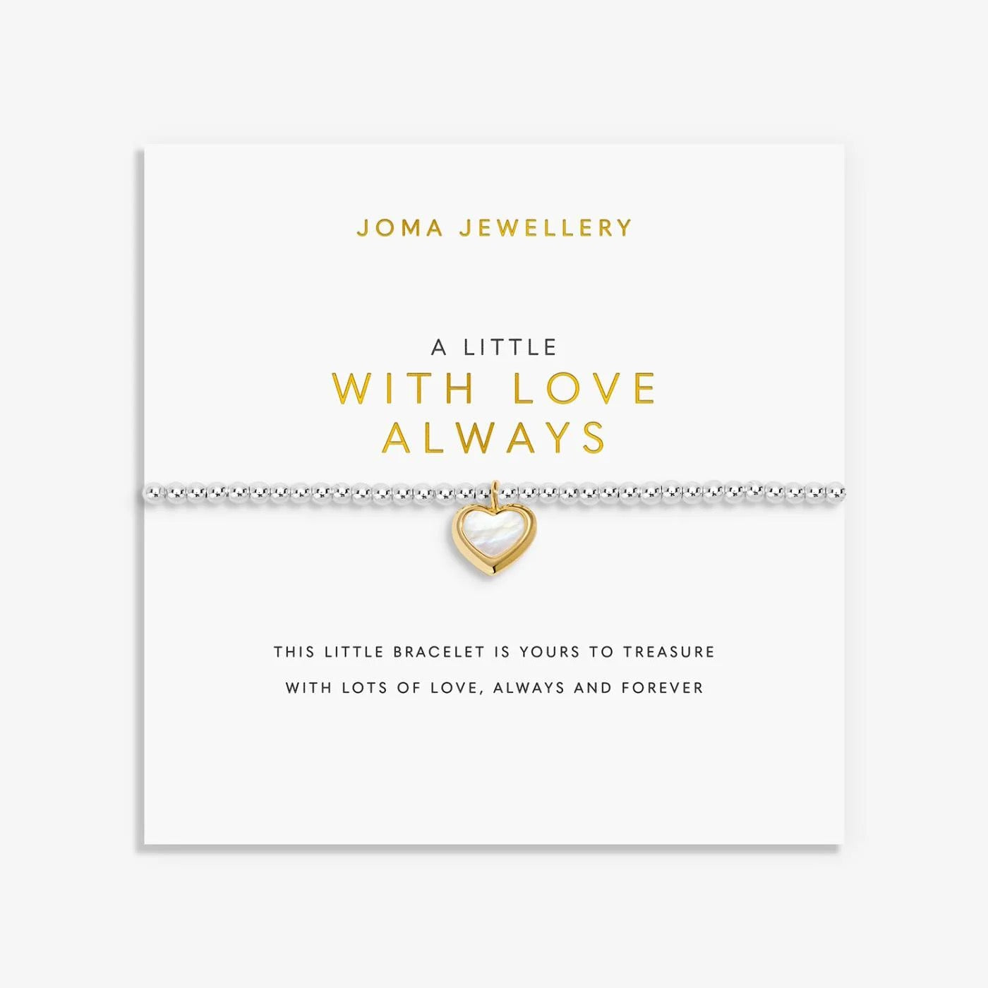 Joma Jewellery - 'A Little With Love Always' Bracelet -Silver/Gold Plating