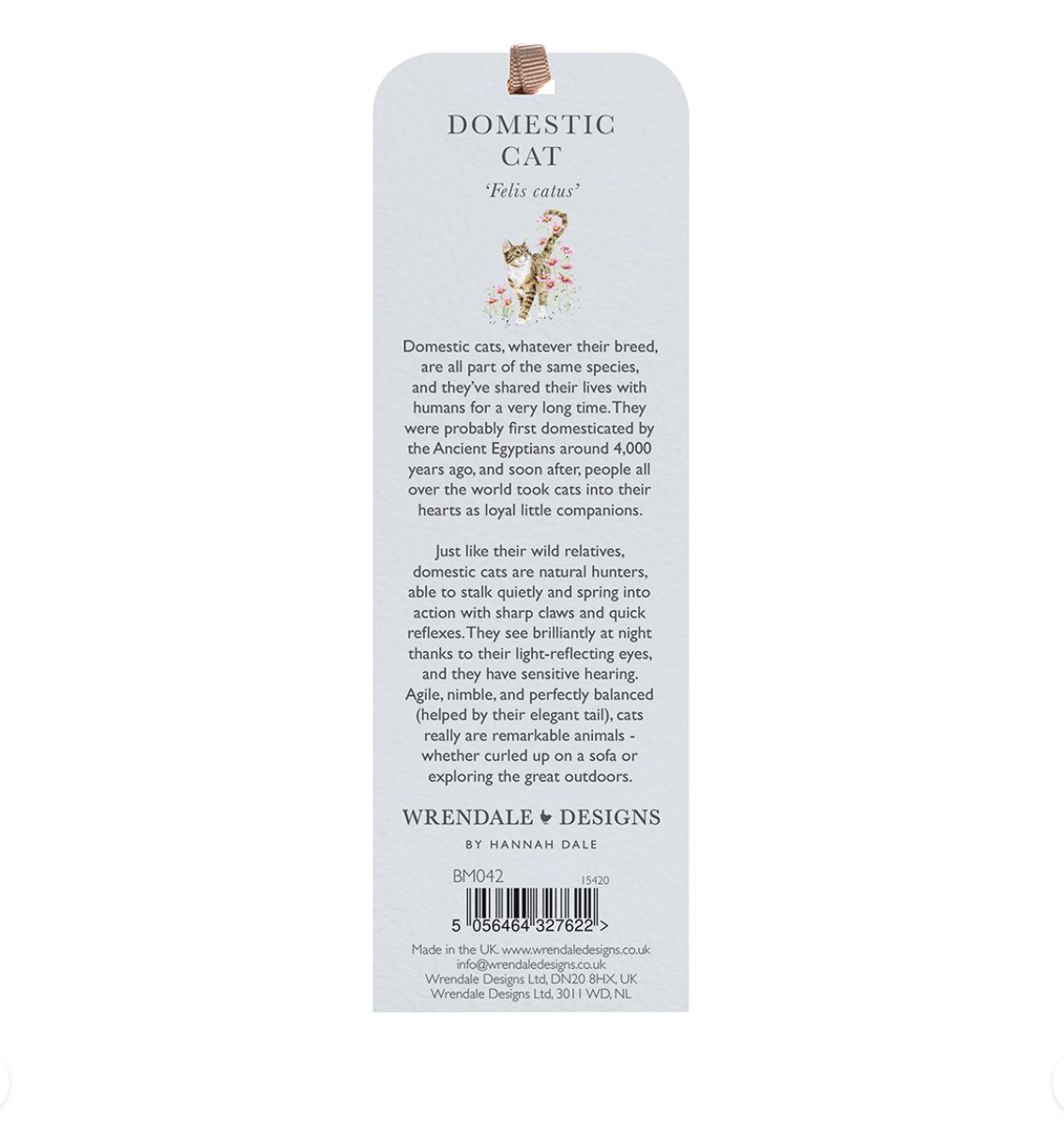 'Harmony' (Cat) Bookmark  - Wrendale Designs