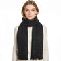 Park Lane - Patterned Ebony Black - Cosy Scarf