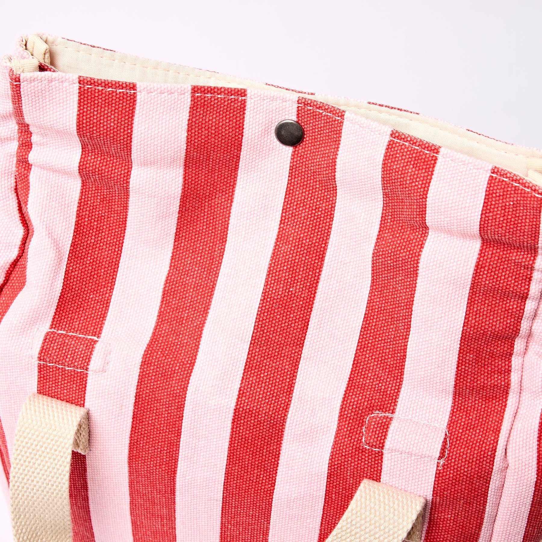 Roka Hampstead Lunch Bag -Cotton Canvas - Strawberry Stripe