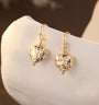Gracee Jewellery - Textured Gold Hearts - Drop Earrings