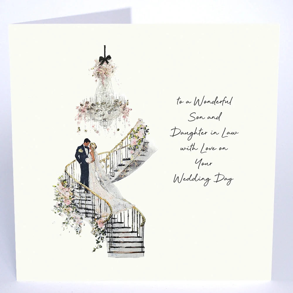 Five Dollar Shake - LARGE - Wonderful Son And Daughter in Law Wedding Day - Card
