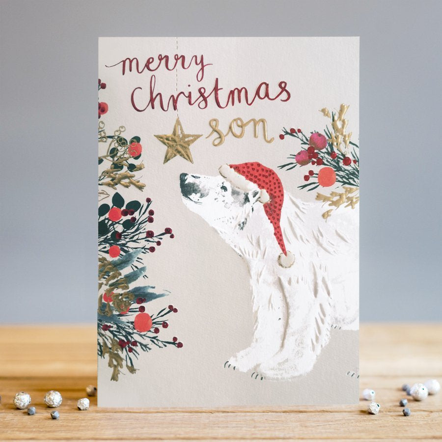 Louise Tiler Polar Bear Son Christmas Card
