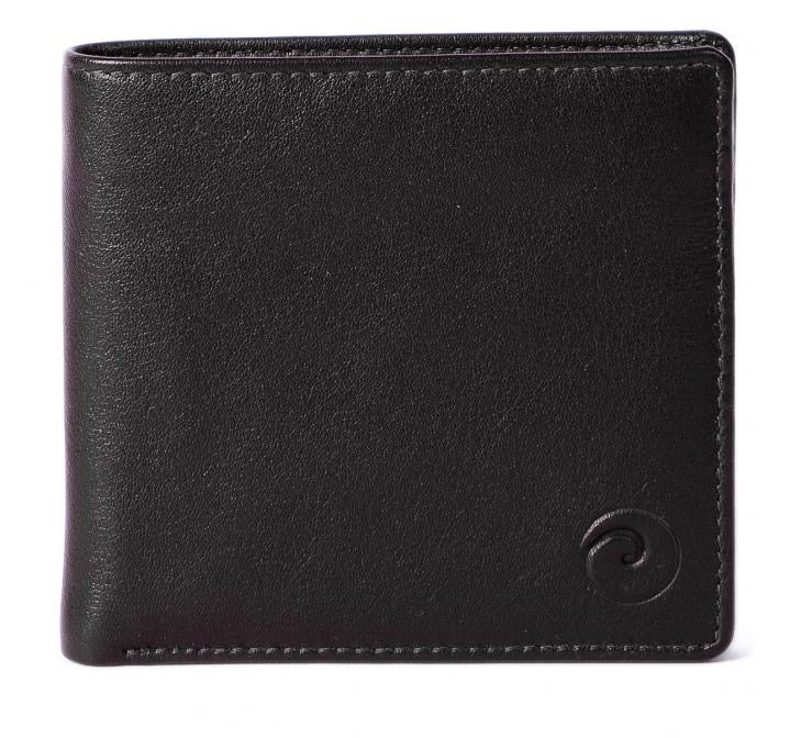 Mala Leather - Plain Leather Slim Wallet (110 5) - Black
