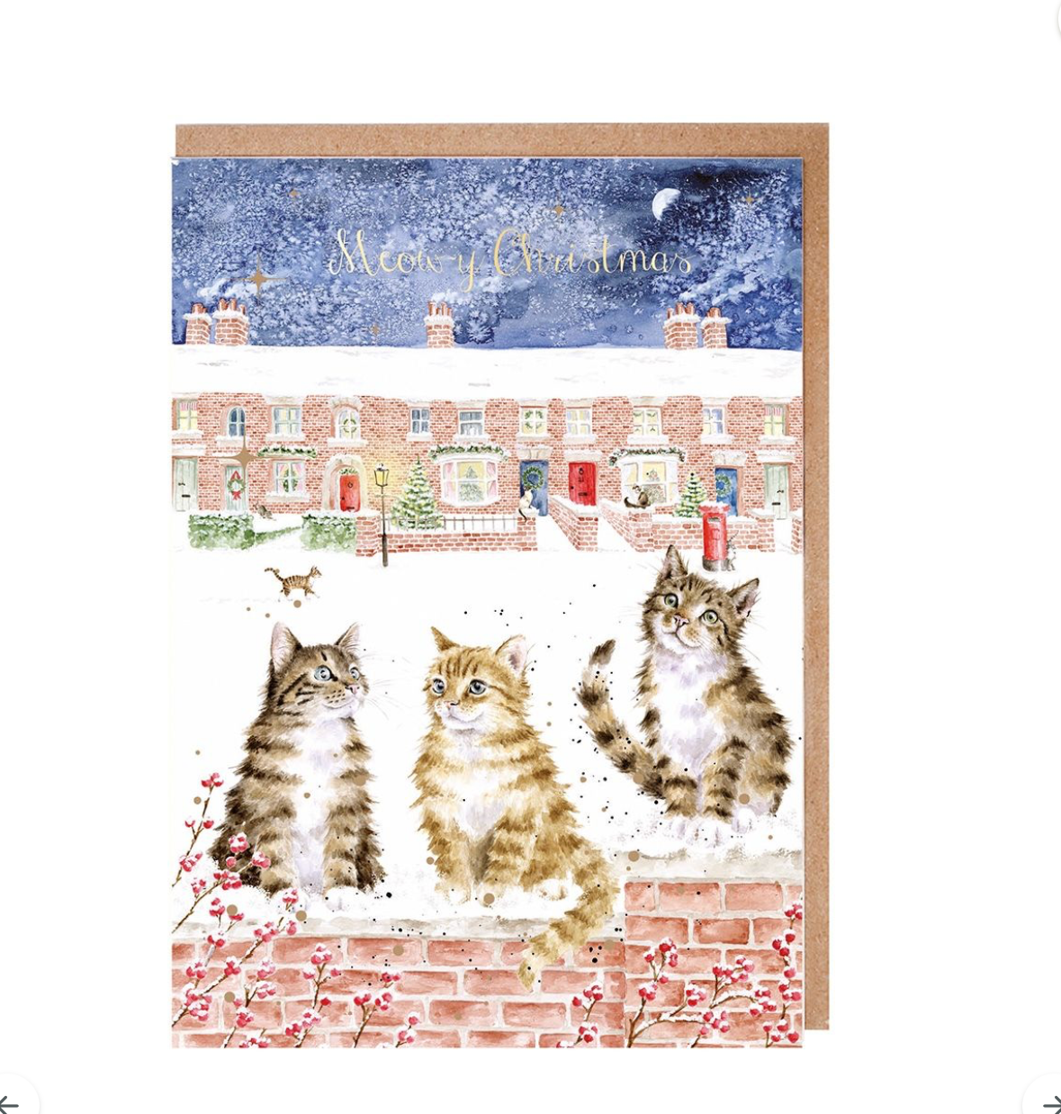 'In the Lane Snow is Glistening' Christmas Card Pack - Wrendale Designs