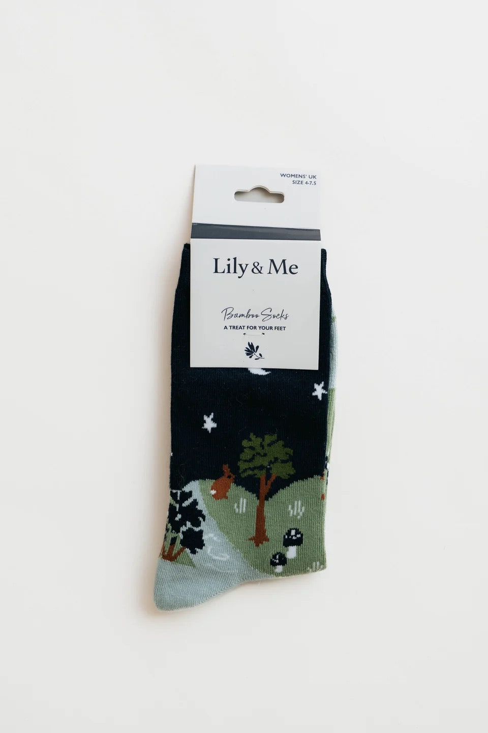 Lily &amp; Me - Moonlight Socks &amp; Celestial Rabbit - Keyring &amp; Sock Gift Box Set