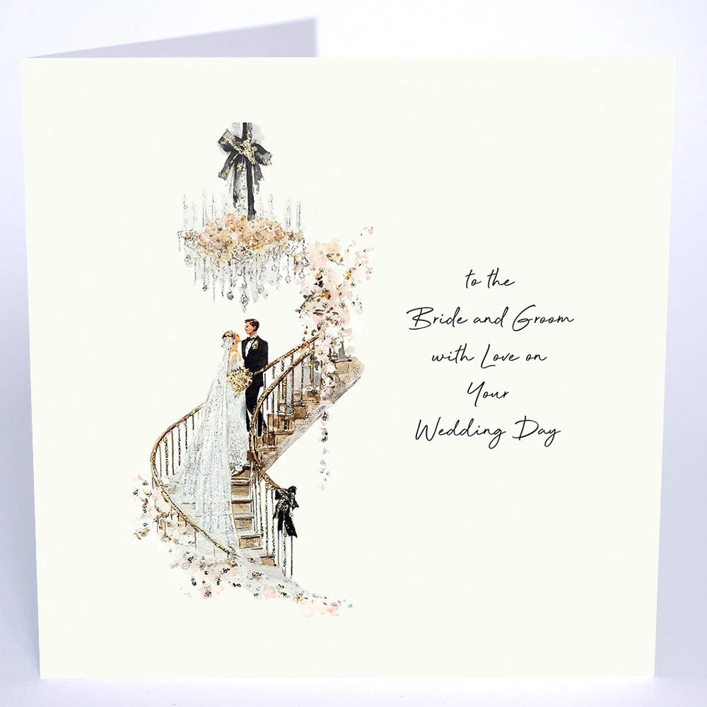 Five Dollar Shake - LARGE - Wedding Day Bride &amp; Groom - Card