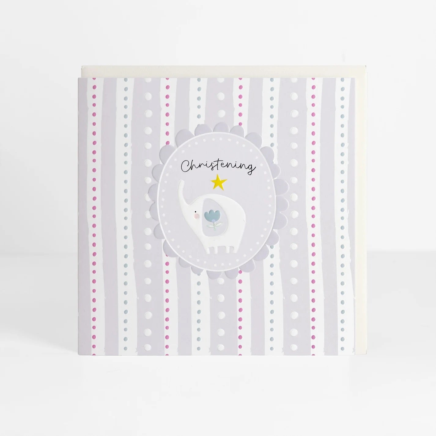 Christening -Elephant - Card- Belly Button