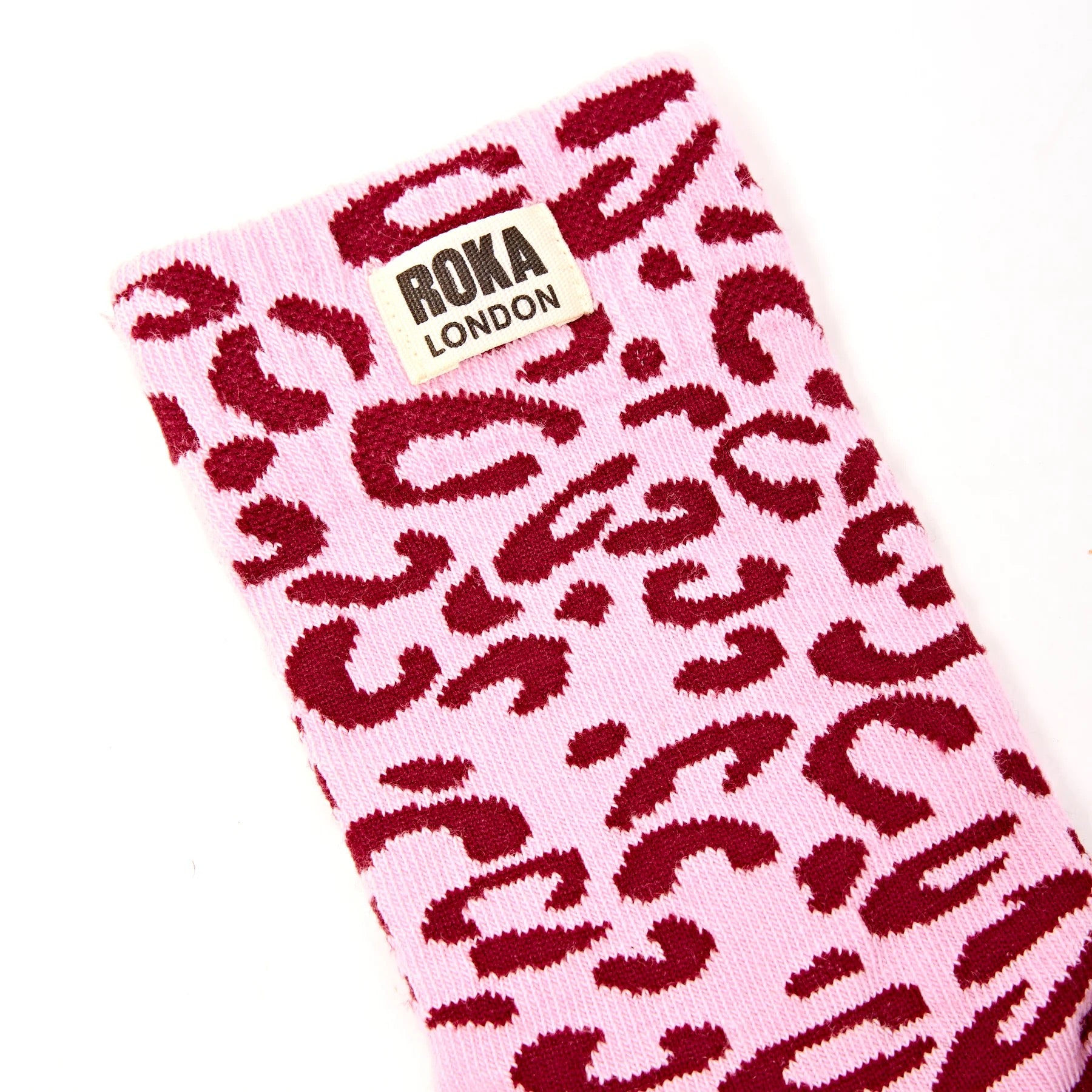 ROKA Wimbledon Ladies Ankle Crew Socks - Vintage Ruby - Pink