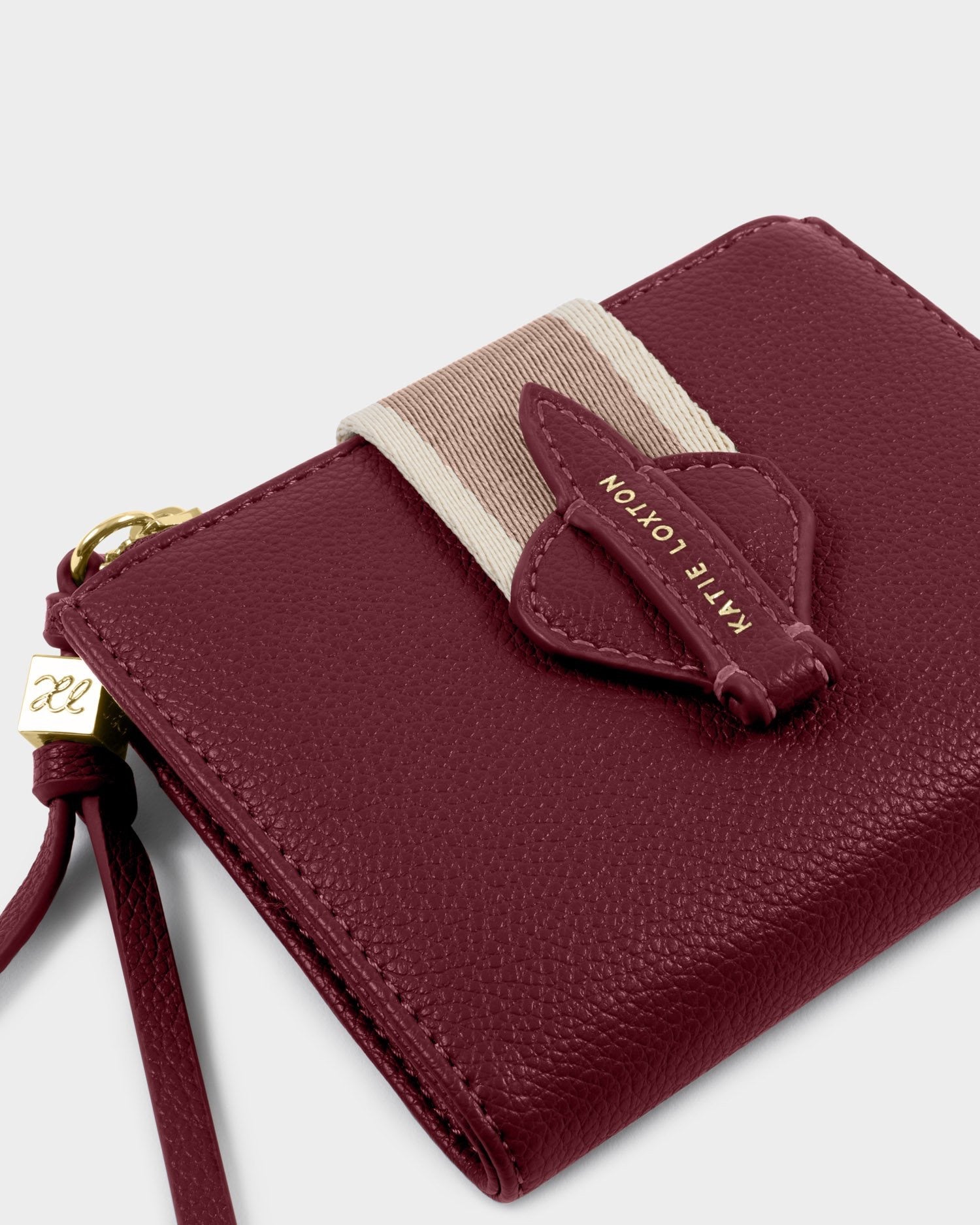 Katie Loxton - Lottie - Fold Out Purse Canvas Strap - Cherry
