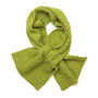 POM - Charlotte - Chartreuse (Lime Green) - Herringbone Knit Pull Through Crossover Scarf