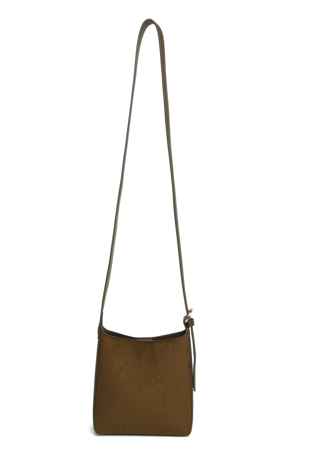 Alice Wheeler - Suede Kensington - Mini Hobo Crossbody Bag - Olive Green