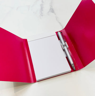 Beautiful Blooms Wild Rose Notes Handbag Purse Pad with Pen - Taupe/Pink