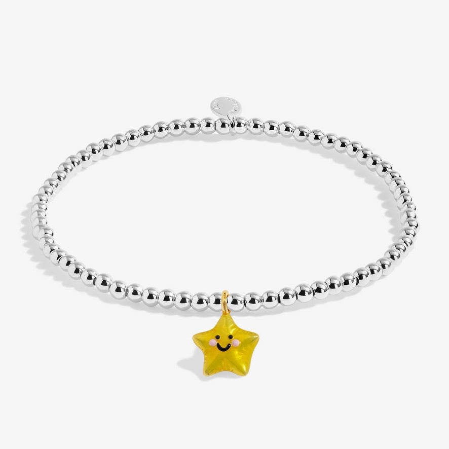 Jomees KIDS - A Little Have a Star-Tastic Birthday -  Silver Stretch Bracelet