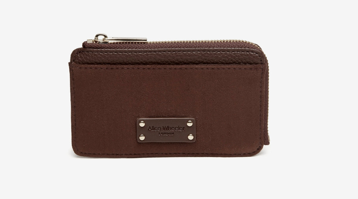 Alice Wheeler - Chocolate Suede - Kensington Coin Purse