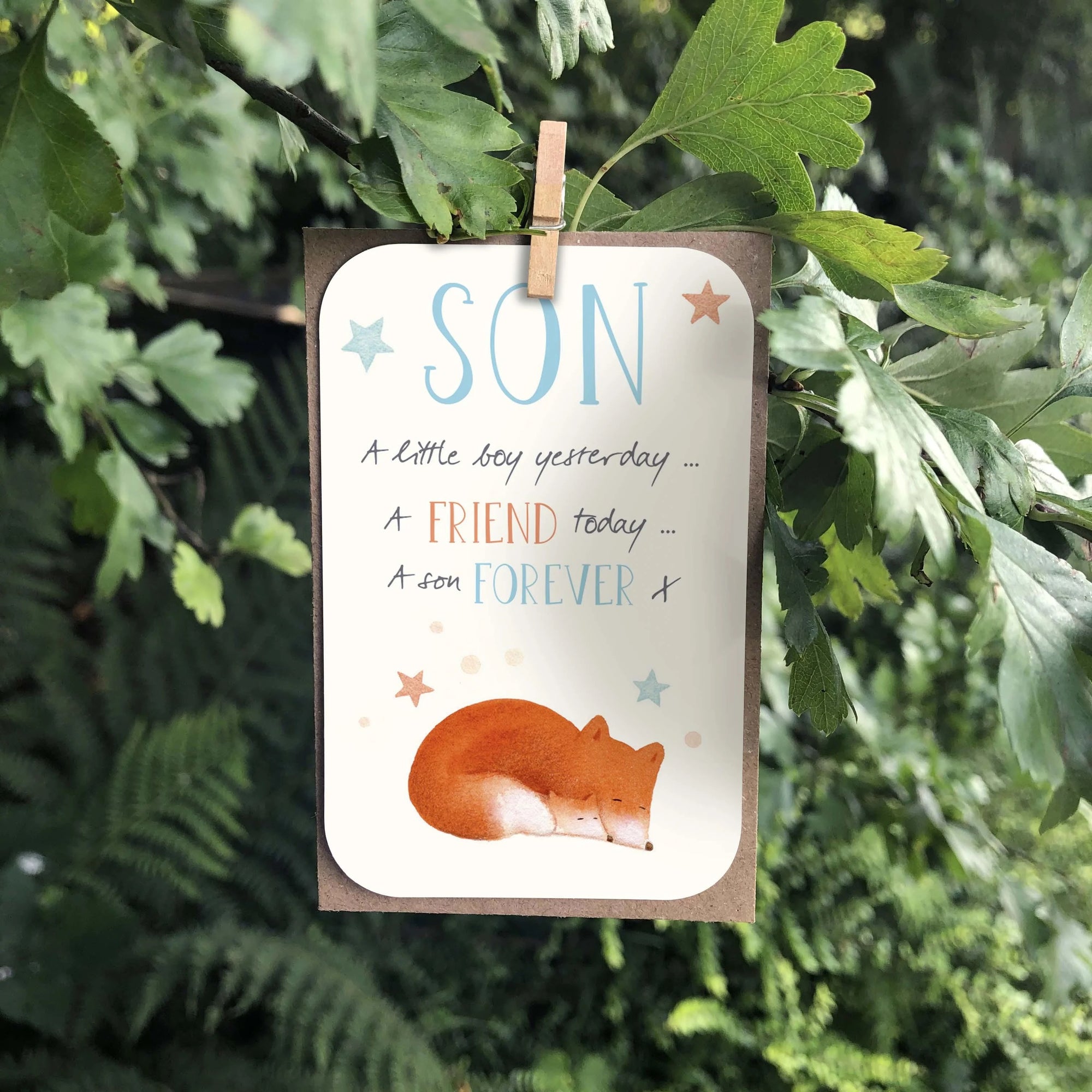 MINI KEEPSAKE - Son - Blank Mini Card - Ginger Betty (Copy)