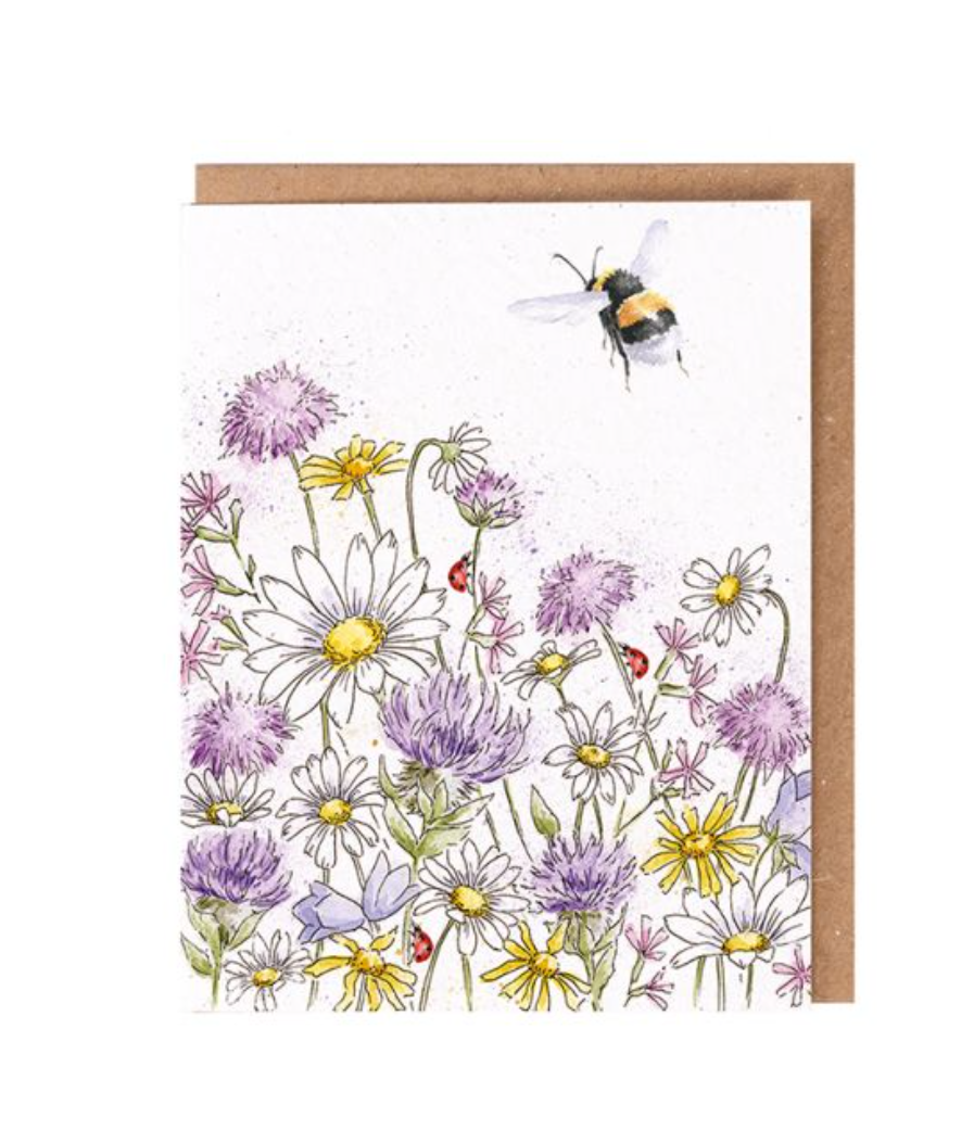 'Just Because' (Bee) Seed Card  - Wrendale Design