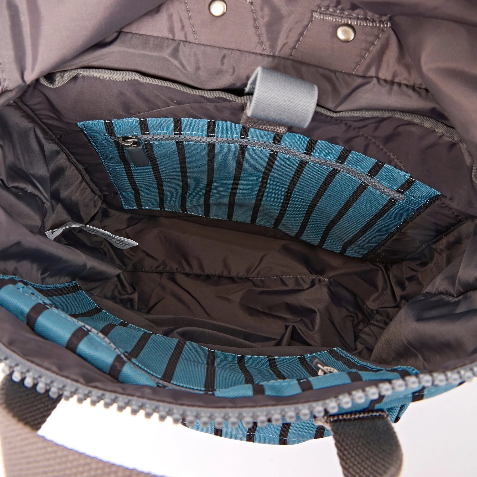 Roka Canfield Recycled Canvas - Medium Backpack - Blue Stripe