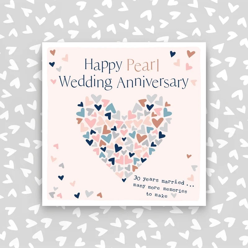 Molly Mae happy Pearl Anniversary Wedding Card