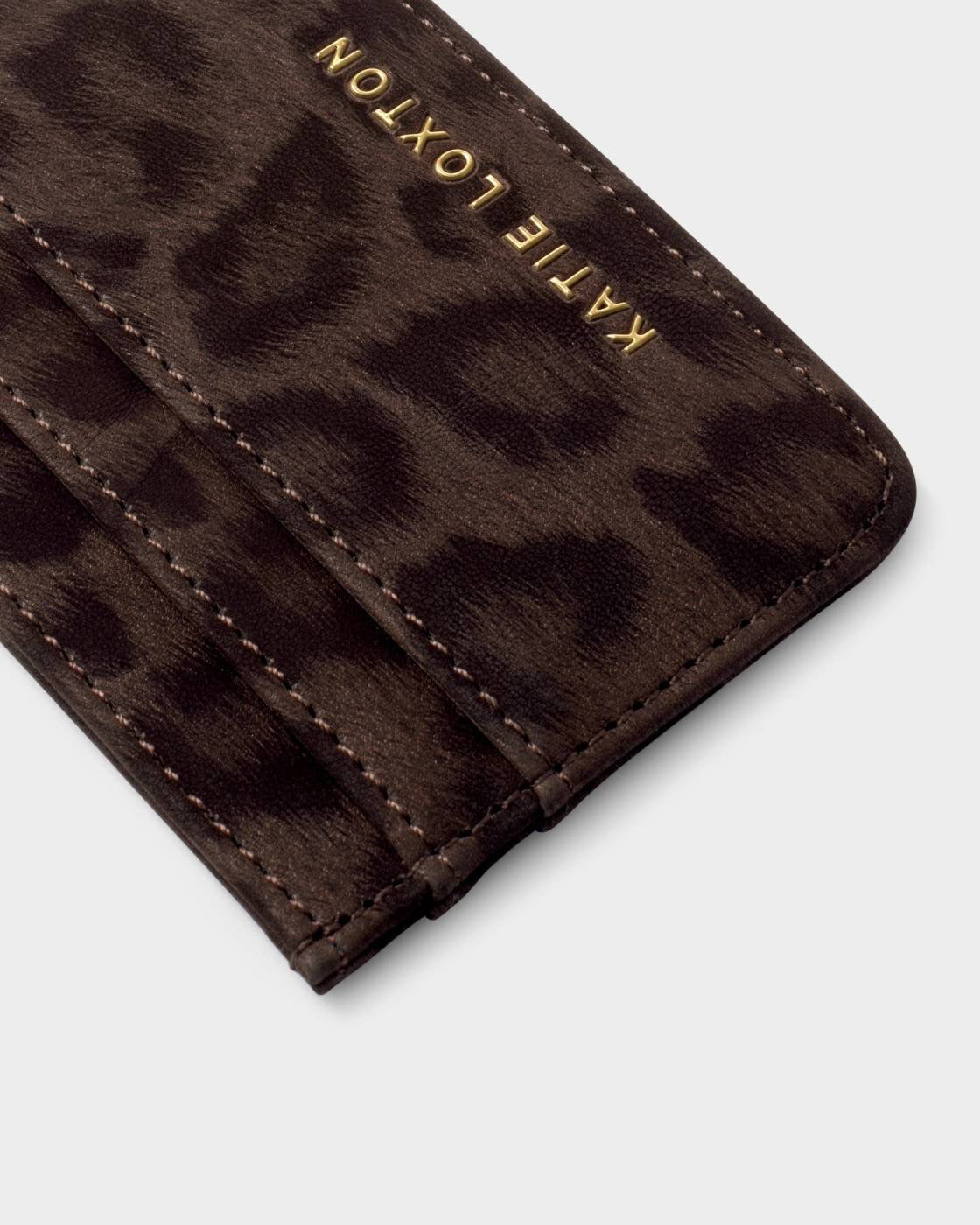Katie Loxton - Avery - Slim Card Holder - Chocolate Leopard