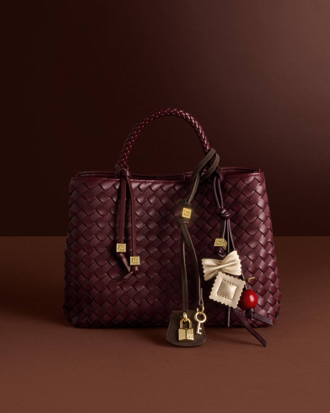 Katie Loxton Bag Charm - Pasta Multi - Cherry