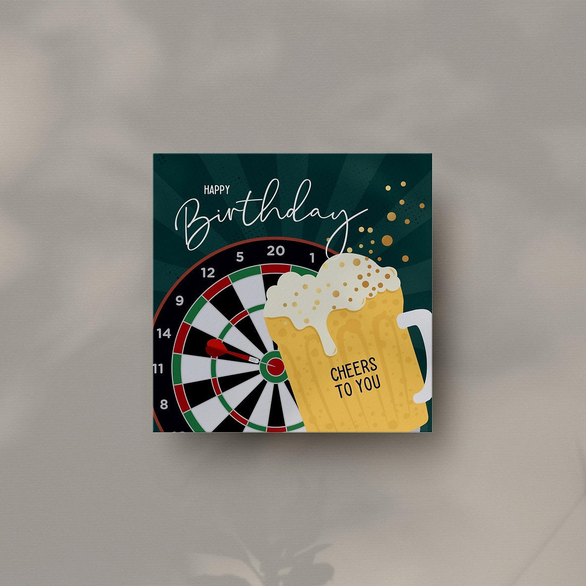 Heyyy - Darts &amp; Beers - Birthday Card