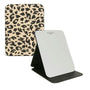 Alice Wheeler -  Leopard - Faux Suede Folding Travel Mirror