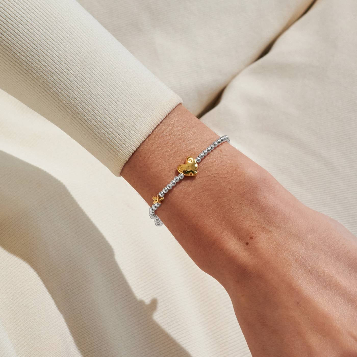Joma Jewellery - A Little July Birthday Girl - Birth Month - Silver &amp; Gold Plated Bracelet