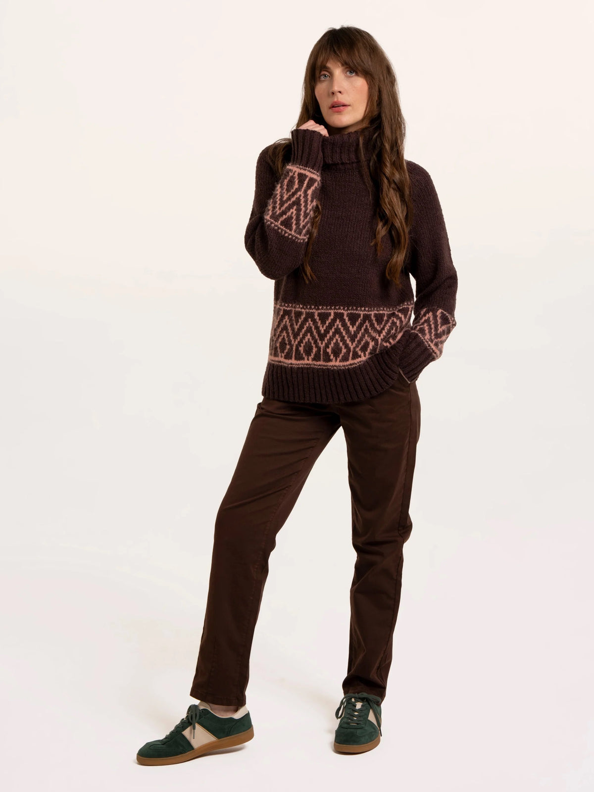 Brakeburn - Blake -  Straight Leg Trousers - Chocolate Brown
