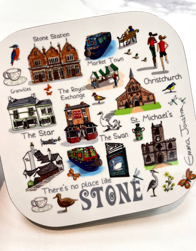 Emma Joustra Stone Series - STONE Coaster - There's No Place Like Stone Landmarks
