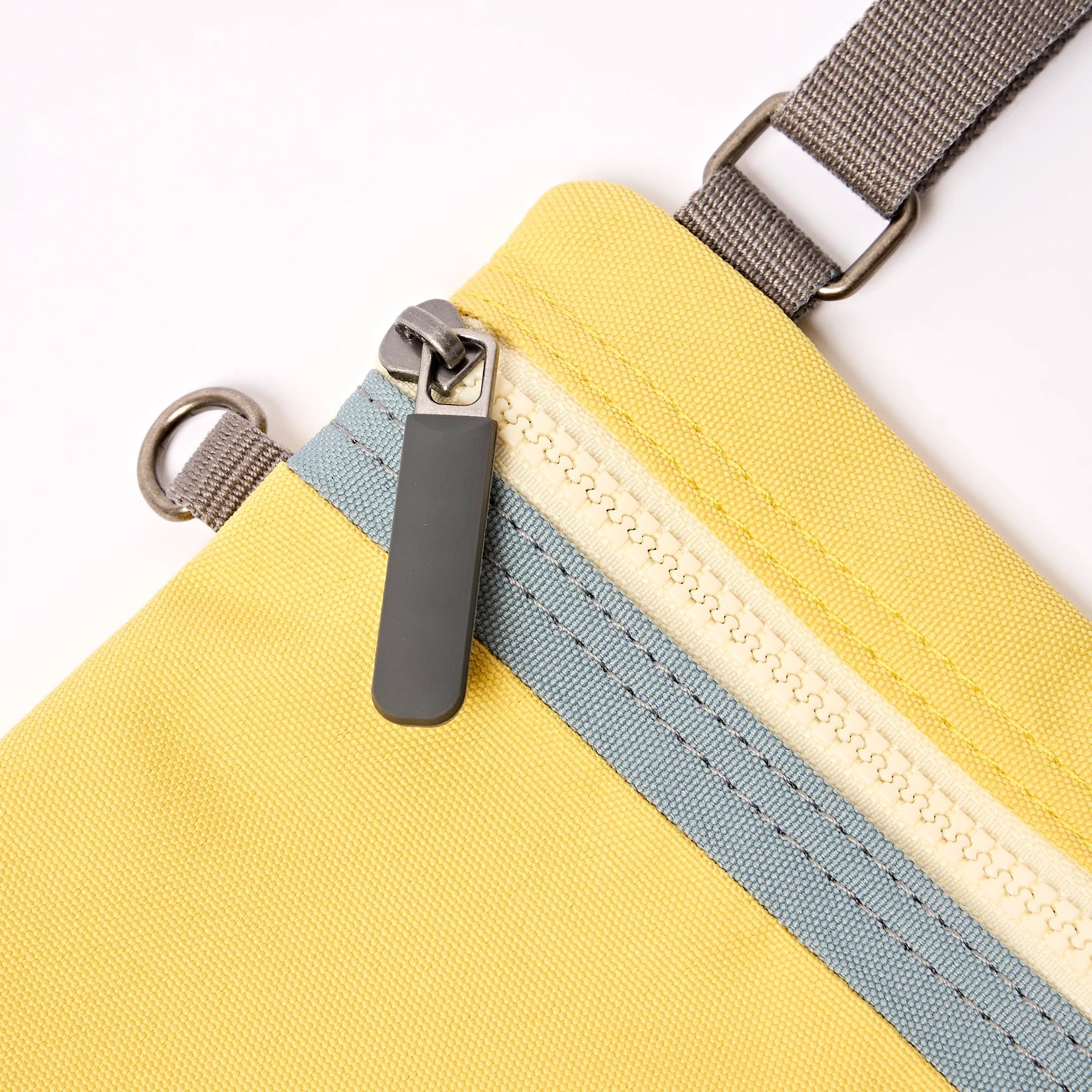 Roka Chelsea Phone Crossbody Bag - Sustainable CANVAS - Lemonade Stripe