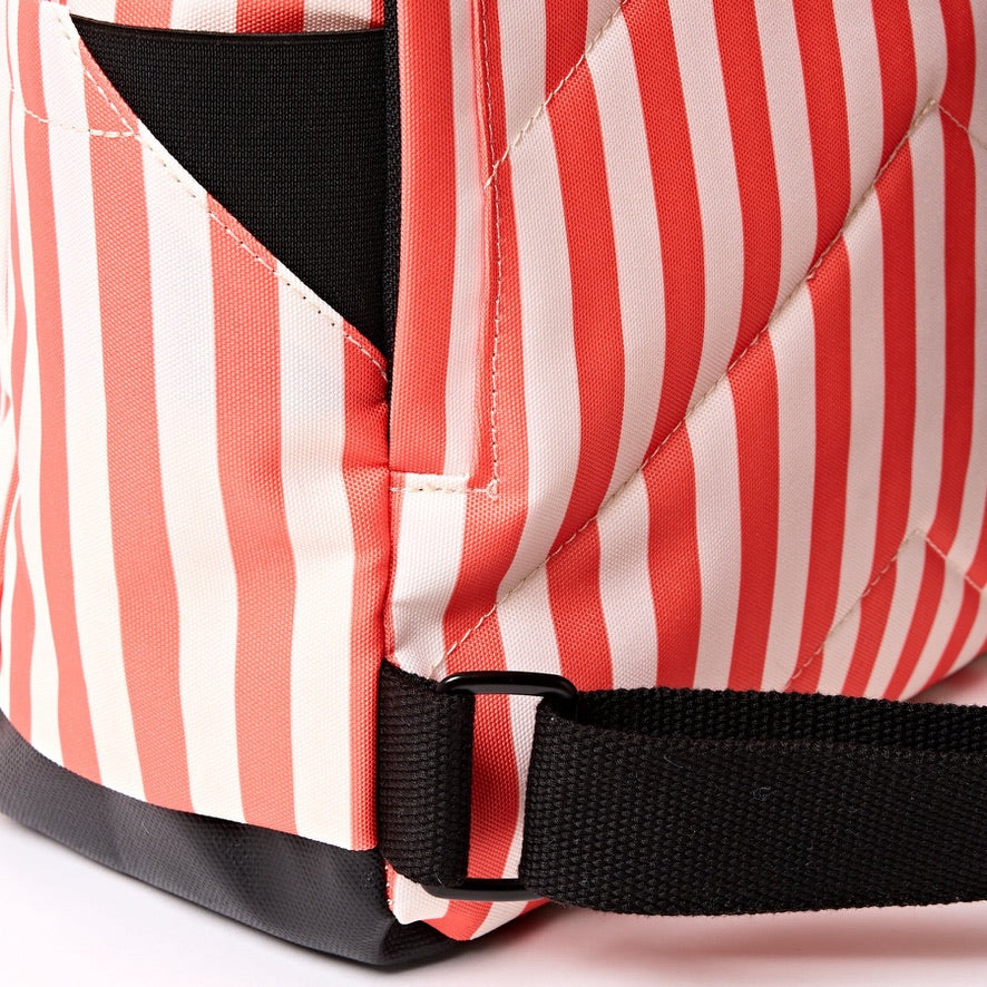 Roka Canfield Recycled Canvas - Medium Backpack - Coral Stripe