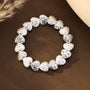 Gracee Jewellery - Silver Textured Hearts- Stretch Bracelet