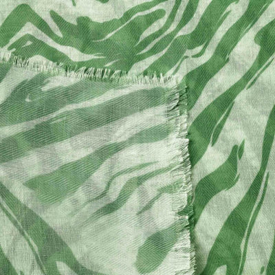 Katie Loxton Print Scarf  -Zebra Animal Print - Green