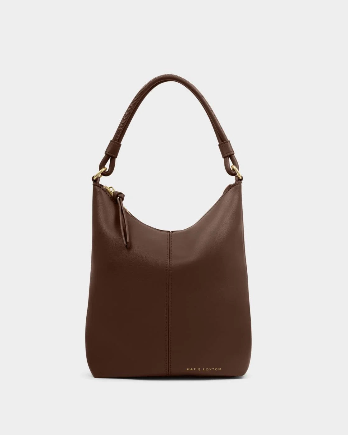 Katie Loxton - Hallie Satchel Handbag - Dark Chocolate