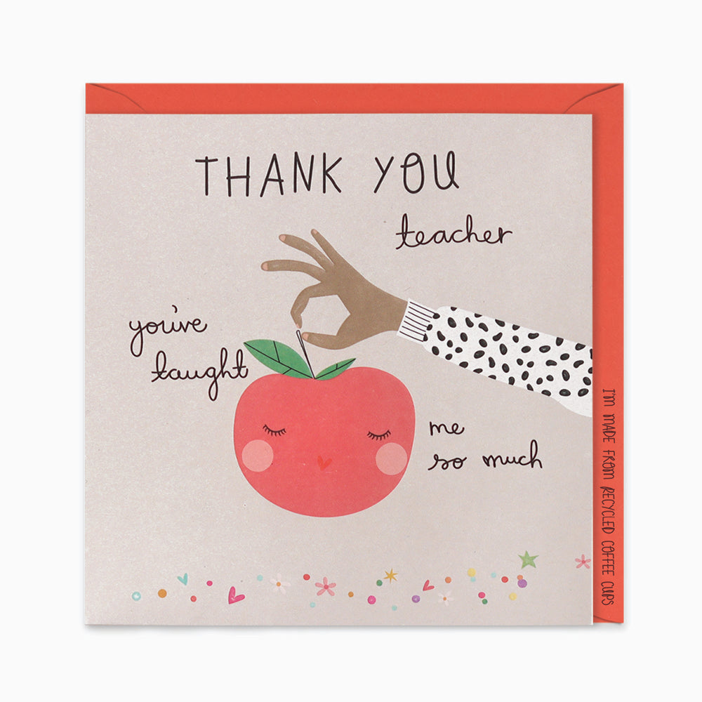 Belly Button Thank You Teacher Apple Card