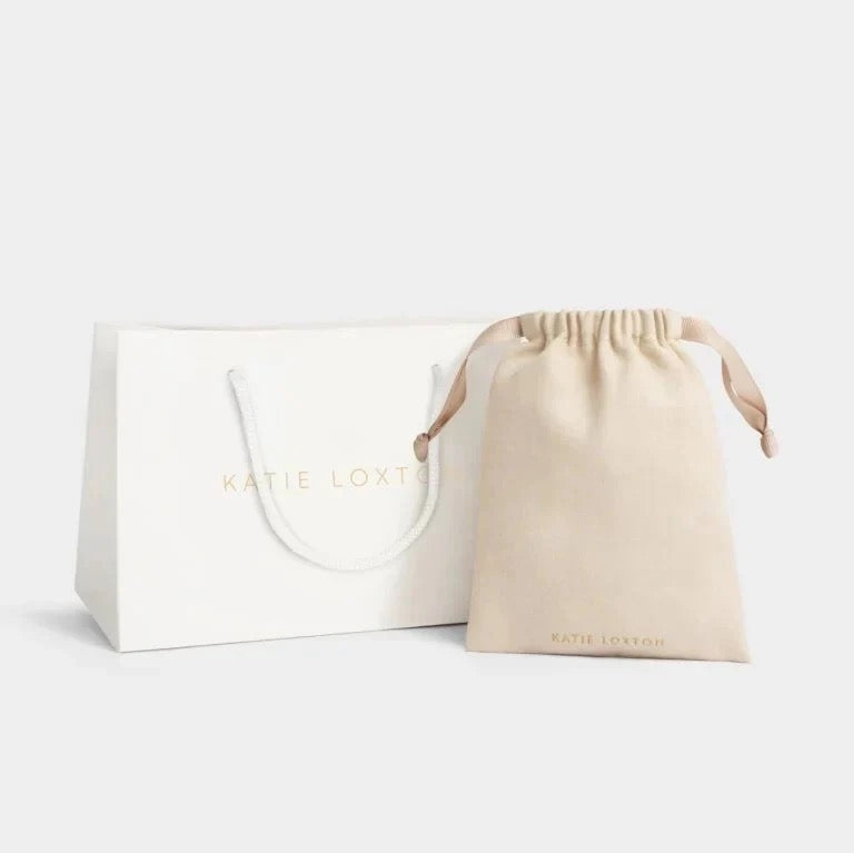 Katie Loxton Waterproof Jewellery - Luxe Lock - Gold Textured Statement Bangle Bracelet
