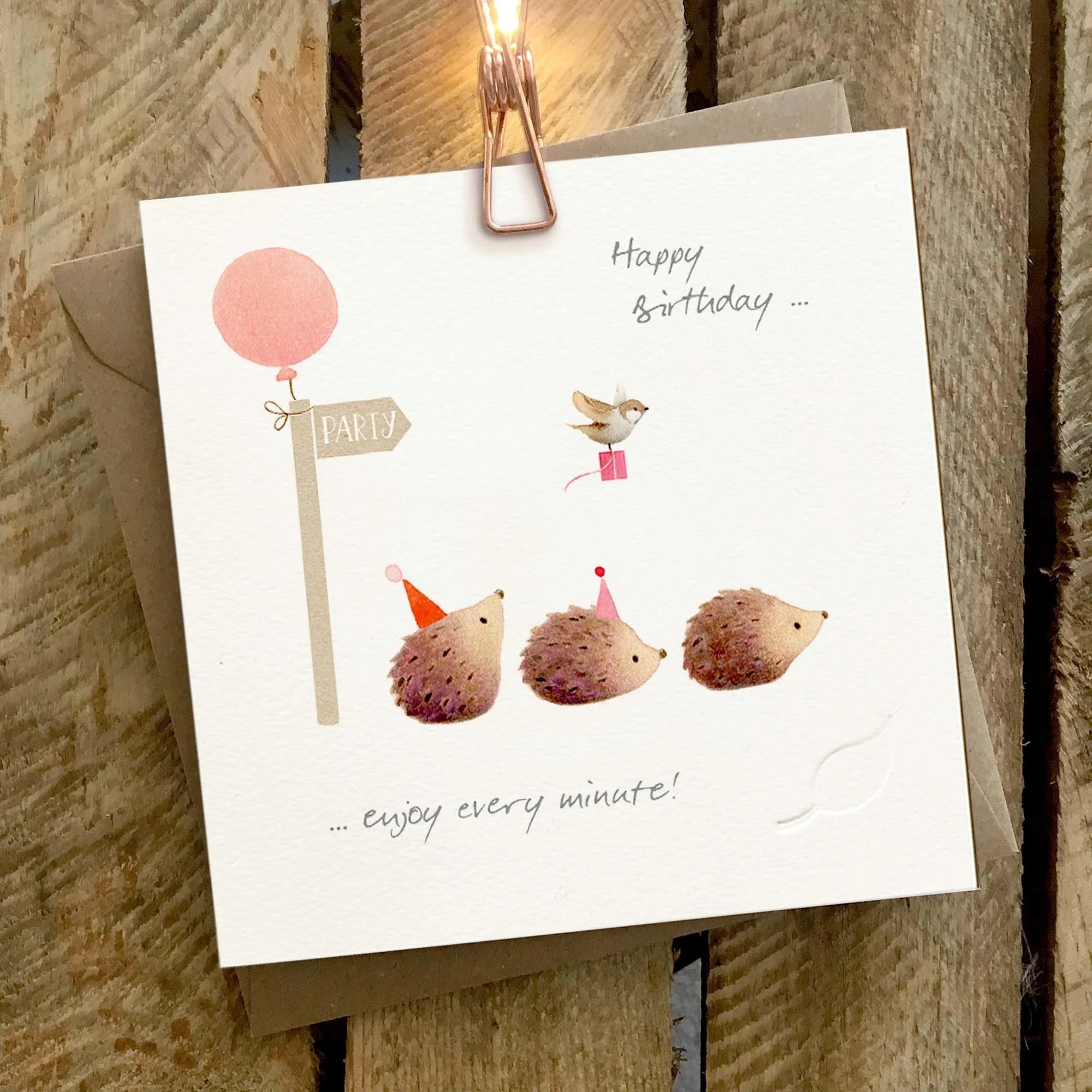 Ginger Betty - Happy Birthday (Hedgehog) - Birthday Card