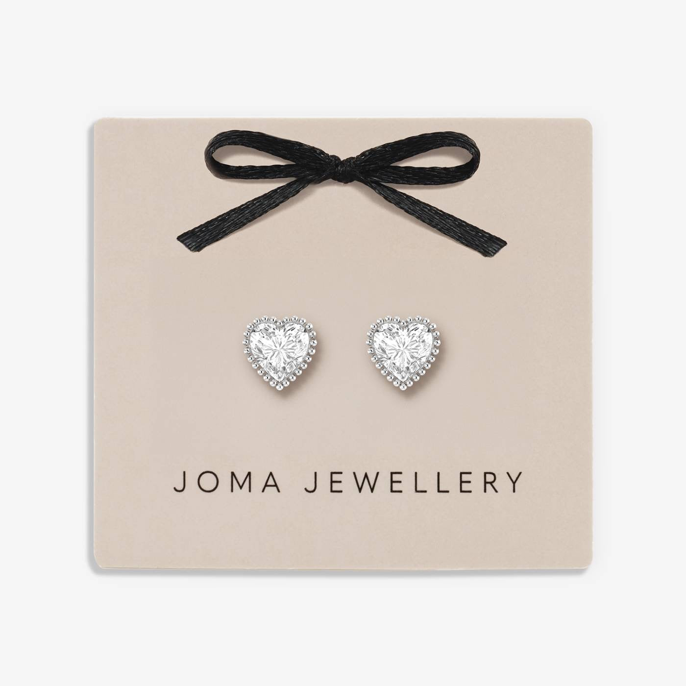 Joma Jewellery - Classic Collection - Mini Crystal Heart Stud Earrings