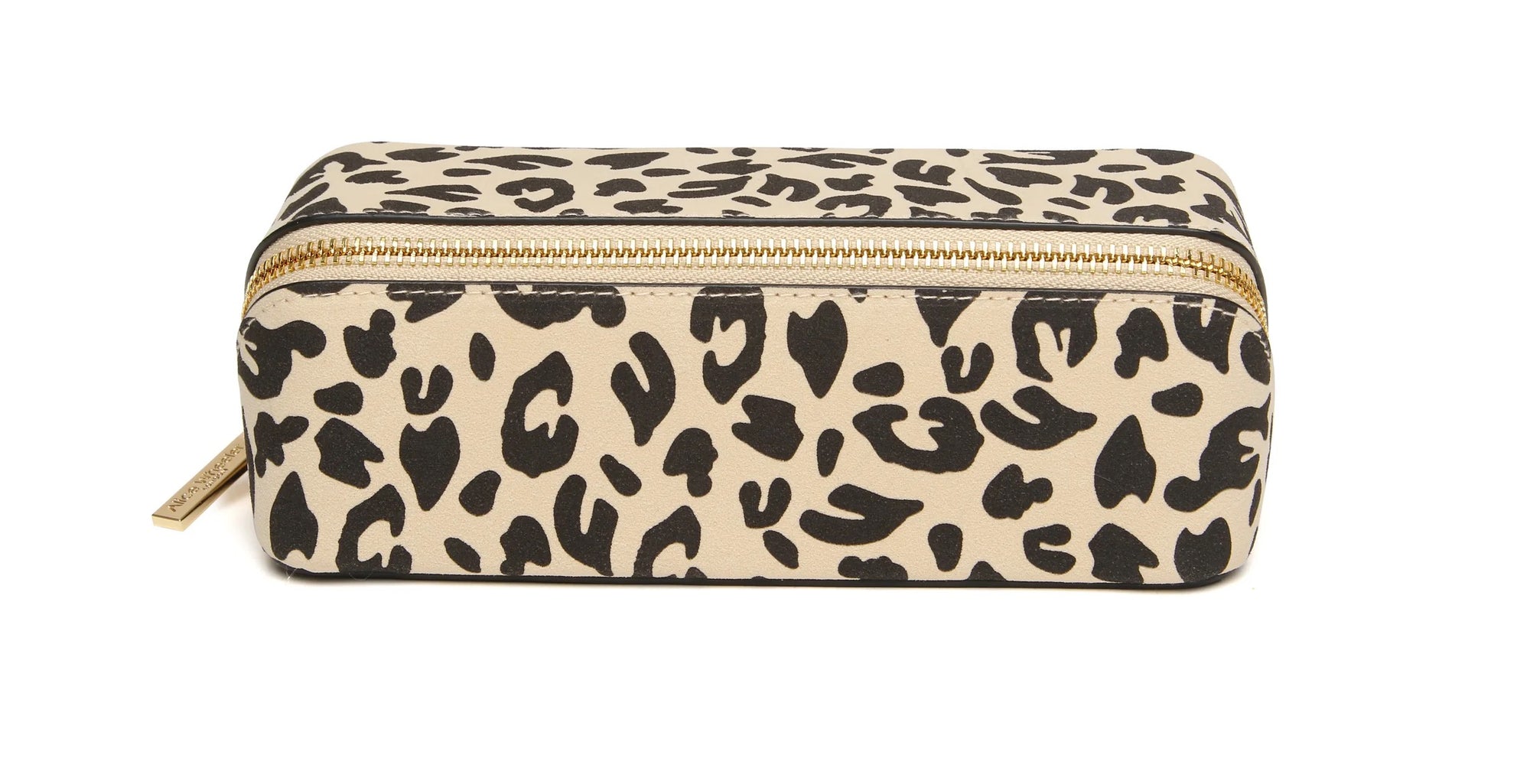 Alice Wheeler - Slim Small Train Make-Up Case - Leopard