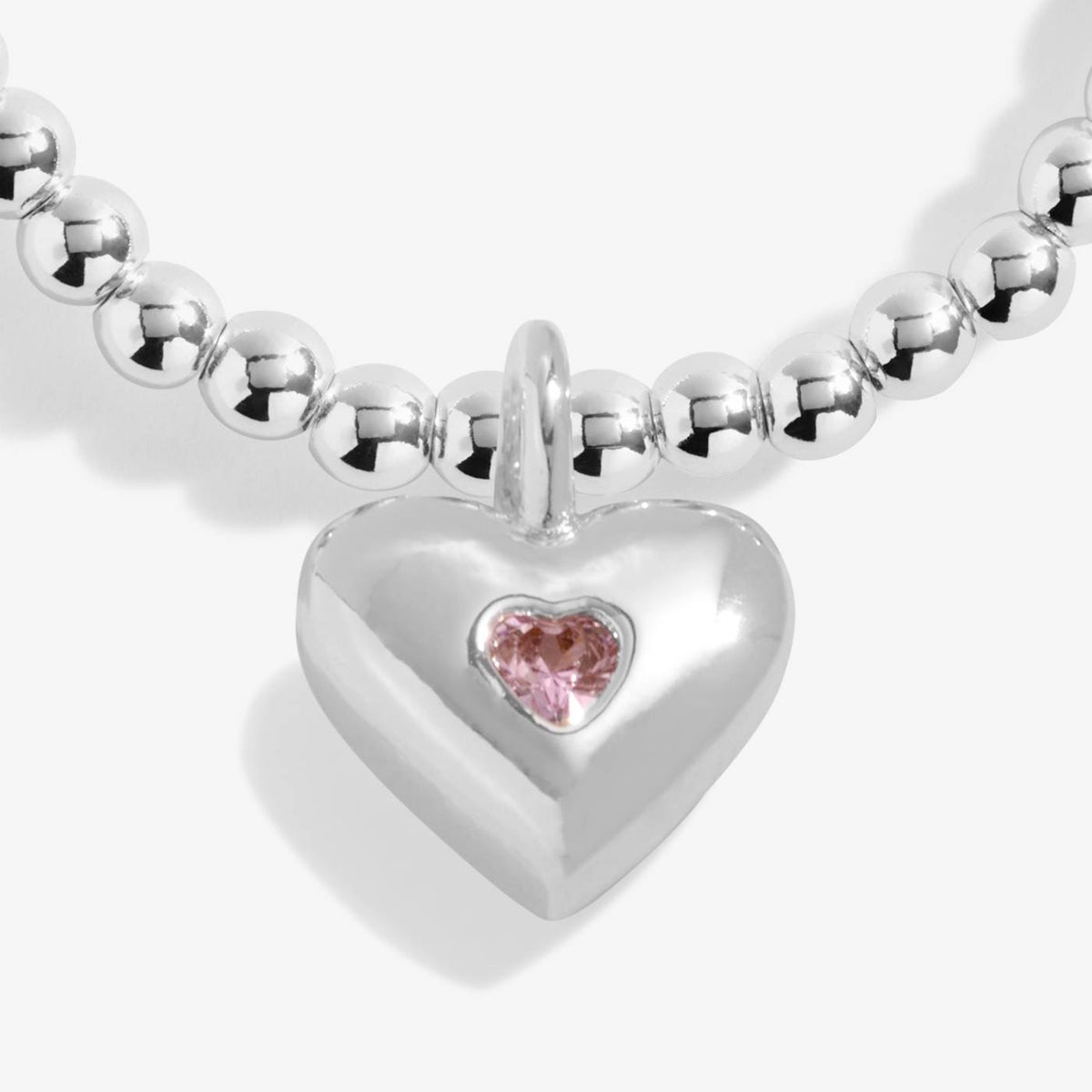 Joma Jewellery KIDS Confetti -Just for You Birthday Girl -  Silver Stretch Bracelet