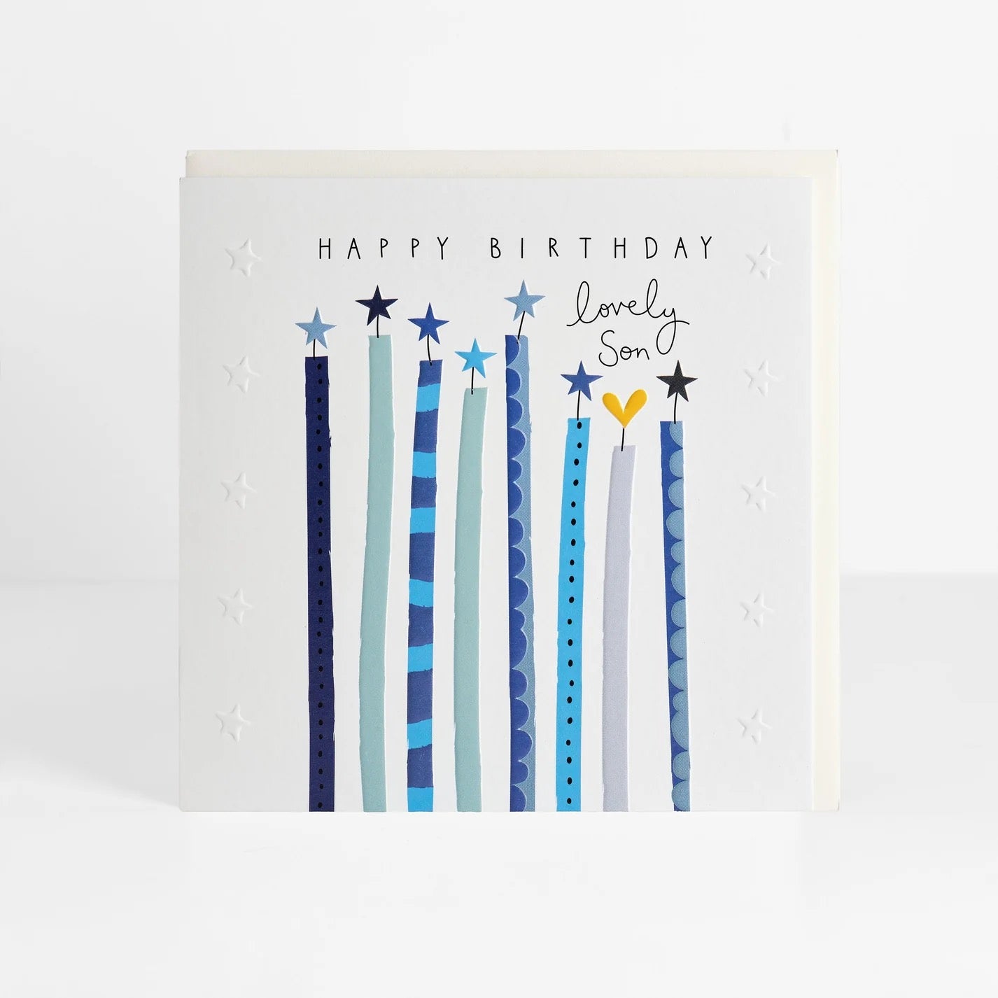 Happy Birthday Lovely Son Candles - Birthday Card- Belly Button