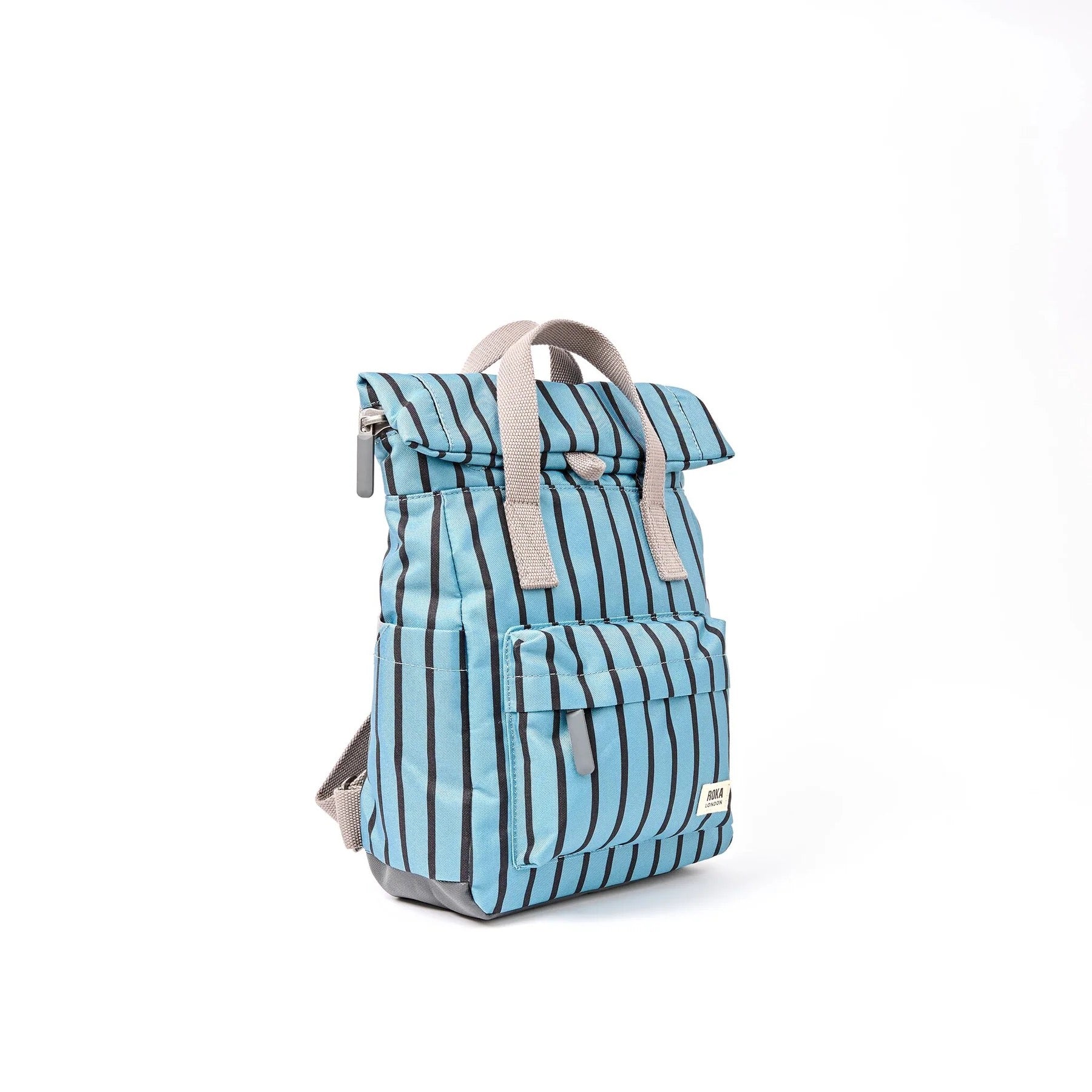Roka Canfield B Backpack-Recycled Canvas - SMALL - Blue Stripe [ LIMITED EDITION ]