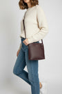 David Jones - (NV6101-5B) Minnie Crossbody Bag - Dark Bordeaux